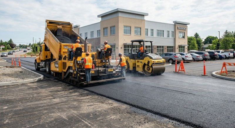 Asphalt Parking Lot Paving in Orange County, CA
