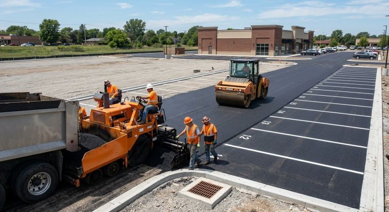 Asphalt Parking Lot Paving in Los Angeles, CA