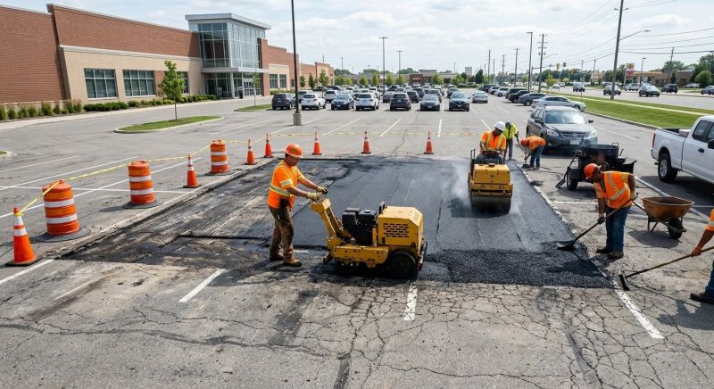 Asphalt Parking Lot Repair in San Diego County, CA