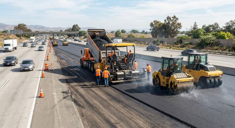 Highway Resurfacing in San Diego County, CA
